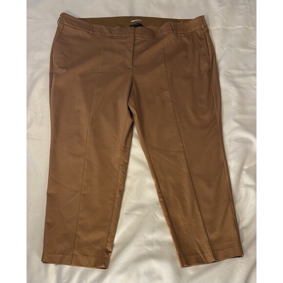 LANE BRYANT The Allie Skinny Ankle Power Pockets Pants Carmel Brown Women 28 NEW - Picture 2 of 14